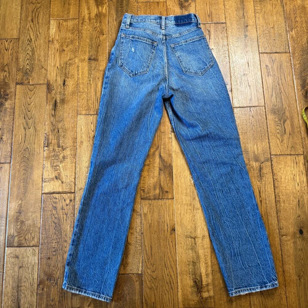 Abercrombie Fitch Jeans Sz 25/0 Med Wash 90s Straight Ultra High Rise Curve Love - Picture 6 of 7